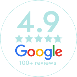 100+ Google reviews 4.9